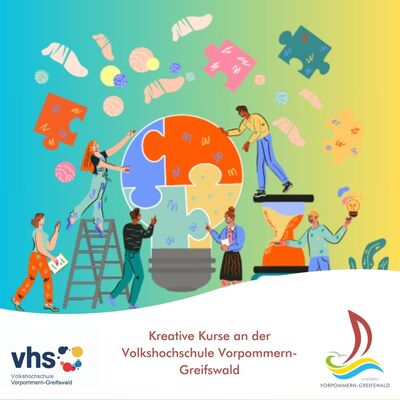 Kreative Kurse an der Volkshochschule Vorpommern-Greifswald