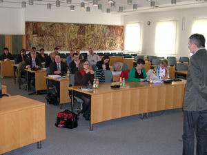 Teilnehmer am Workshop zum Radwegekonzept in Skarbimierzyce