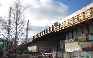 Ansicht von Osten Brücke B109 Anklam