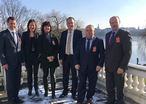 Die Delegation im US-Generalkonsulat Hamburg