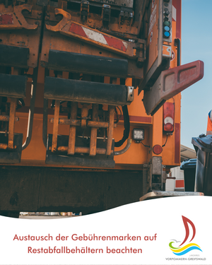Austausch der Geb&uuml;hrenmarken auf Restabfallbeh&auml;ltern beachten