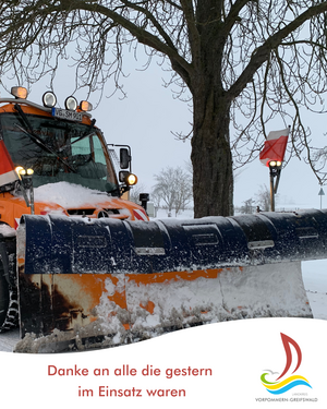Einsatz bei Eis und Schnee Landkreis bedankt sich bei allen Einsatzkr&auml;ften