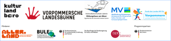 Logos der F&ouml;rderer/ Programmpartner: Siebter Fachtag Kultur im Kulturzentrum in Jarmen