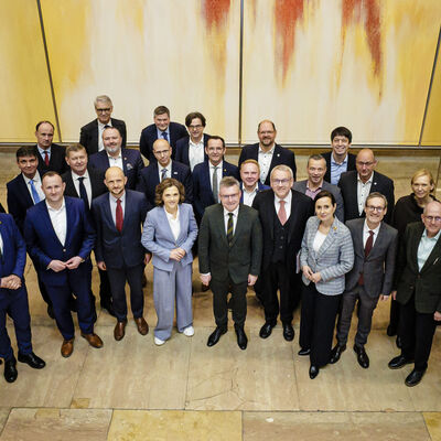 Elisabeth Kaiser (SPD), Beauftragte der Bundesregierung fuer Ostdeutschland, trifft Landraetinnen und Landraete aus Ostdeutschland. Berlin, 20.03.2026. Fotografiert im Auftrag des Bundesministerium der Finanzen