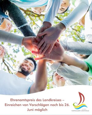 Ehrenamtspreis des Landkreises - Einreichen von Vorschl&auml;gen noch bis 26. Juni m&ouml;glich