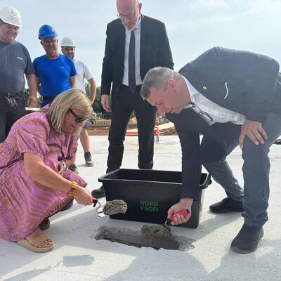 Feierliche Grundsteinlegung f&uuml;r das neue Regionale Berufliche Bildungszentrum in Greifswald_Foto 4