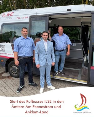 Start des Rufbusses ILSE in den &Auml;mtern Am Peenestrom und Anklam-Land