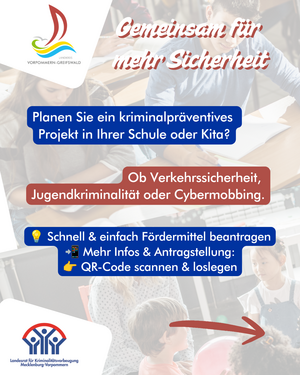 Jetzt F&ouml;rdermittel f&uuml;r kriminalpr&auml;ventive Projekte sichern!