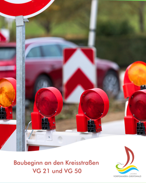 Baubeginn an den Kreisstra&szlig;en VG 21 und VG 50