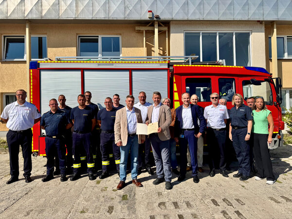 Werkfeuerwehr in Lubmin offiziell anerkannt