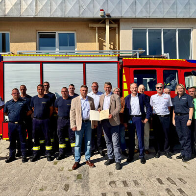 Werkfeuerwehr in Lubmin offiziell anerkannt