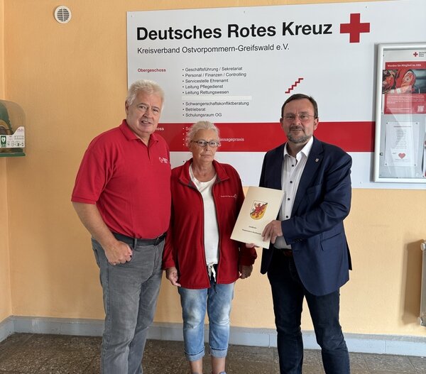 Landkreis f&ouml;rdert DRK Ostvorpommern-Greifswald mit rund 7.500 Euro