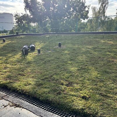Verwaltungsgeb&auml;ude in Anklam wird saniert und erh&auml;lt Gr&uuml;ndach_ Foto 2