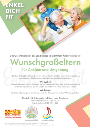 Infonachmittag zum Thema Wunschgro&szlig;eltern in Anklam