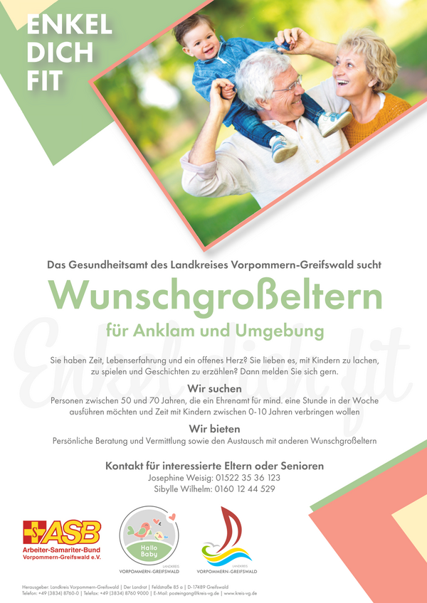 Infonachmittag zum Thema Wunschgro&szlig;eltern in Anklam