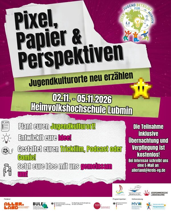 Pixel, Papier & Perspektiven - Jugendkulturorte neu erz&auml;hlen