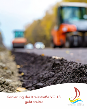 Sanierung der Kreisstra&szlig;e VG 13 geht weiter