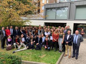 Sch&uuml;lerinnen und Sch&uuml;ler der Projektgruppe des Runge-Gymnasiums 