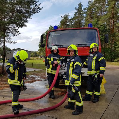 Kat-Schutz-&Uuml;bung Waldbrand J&auml;gerbr&uuml;ck 2019
