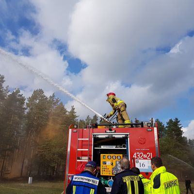 Kat-Schutz-&Uuml;bung Waldbrand J&auml;gerbr&uuml;ck 2019
