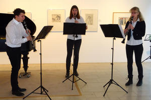 Klarinetten-Trio Jakob Kropf, Marlene Muschkowitz und Daria Elea Nadler