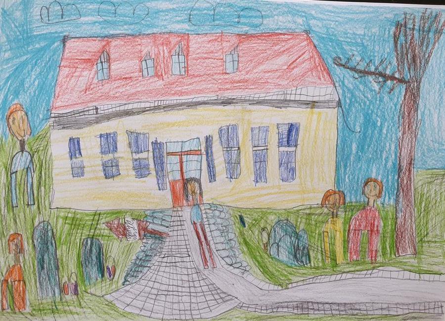 Zeichnung von Frederic, 7 Jahre alt
"Zentrum der Begegnung und Kommunikation" in Penkun