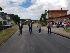v. l. n. r. Peter Hellwig, Michael Sack, Beate Schlupp, Stefan M&uuml;ller