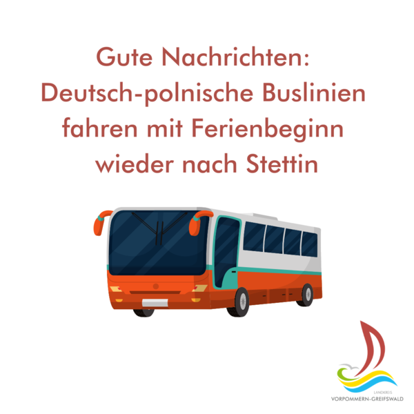 Gute Nachrichten Deutsch-polnische Buslinien fahren mit Ferienbeginn wieder nach Stettin
