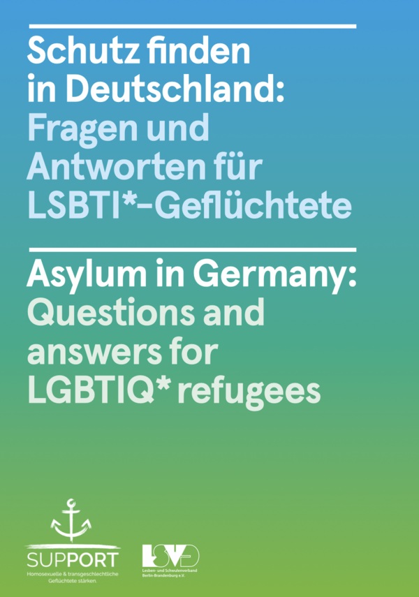 Schutz finden in Deutschland: Fragen und Antworten für LSBTI*-Geflüchtete