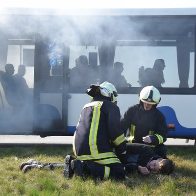 Fiktives Flugzeugungl&uuml;ck: Rettungskr&auml;fte im Landkreis &uuml;ben den Notfall