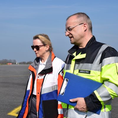 Fiktives Flugzeugungl&uuml;ck: Rettungskr&auml;fte im Landkreis &uuml;ben den Notfall
