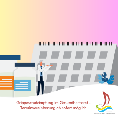Grippeschutzimpfung im Gesundheitsamt - Terminvereinbarung ab sofort m&ouml;glich