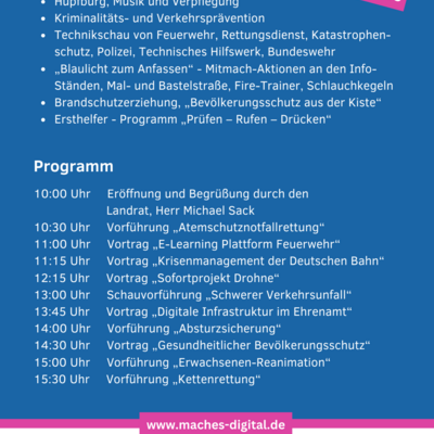 Einladung zum Blaulichttag des Landkreises Vorpommern-Greifswald am 20.04.2024