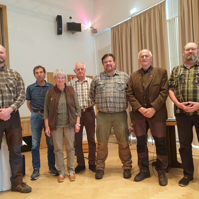 Foto: (v.l.): Markus B&ouml;nning, Hans-Dieter Flemming, Regina Seifert, R&uuml;diger Lenz, Nils Schr&ouml;der, Hans-Gerhard Ellwitz, Edmund Dr&auml;ger
