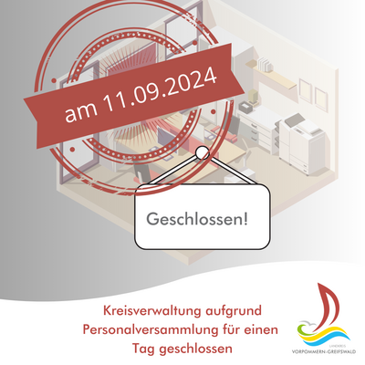 Kreisverwaltung aufgrund Personalversammlung f&uuml;r einen Tag geschlossen   