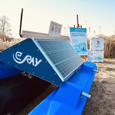 Erste Gew&auml;sserg&uuml;te-Messstation (WAMO) am Kosenowsee in G&uuml;tzkow eingebracht_Foto 2