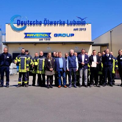 Station 3 Zweite Werkfeuerwehr am Industriestandort Lubmin offiziell anerkannt