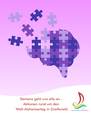Demenz geht uns alle an - Aktionen rund um den Welt-Alzheimertag in Greifswald