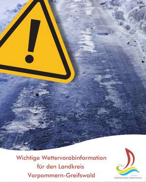 Wichtige Wettervorabinformation f&uuml;r den Landkreis Vorpommern-Greifswald